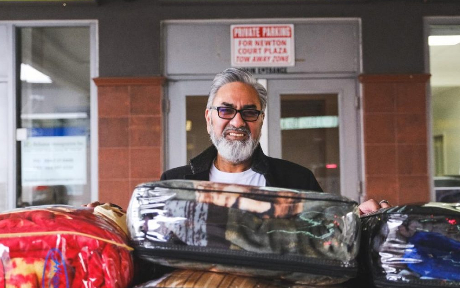Perminder Chohan at the annual blanket drive